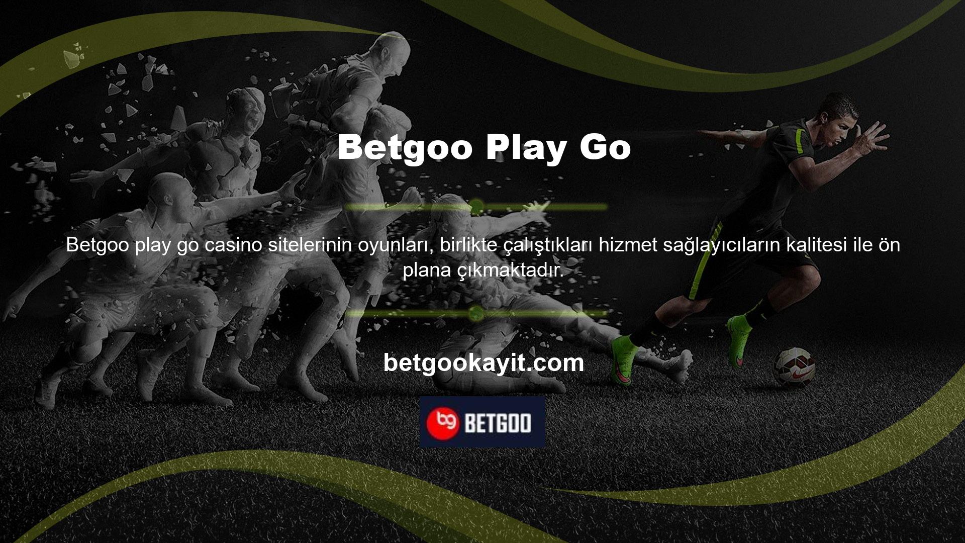Betgoo, oyun ürünleri pazarında iyi tanınmakta ve halen aktiftir ve birlikte çalıştığı casino operatörlerini dikkatle seçmektedir