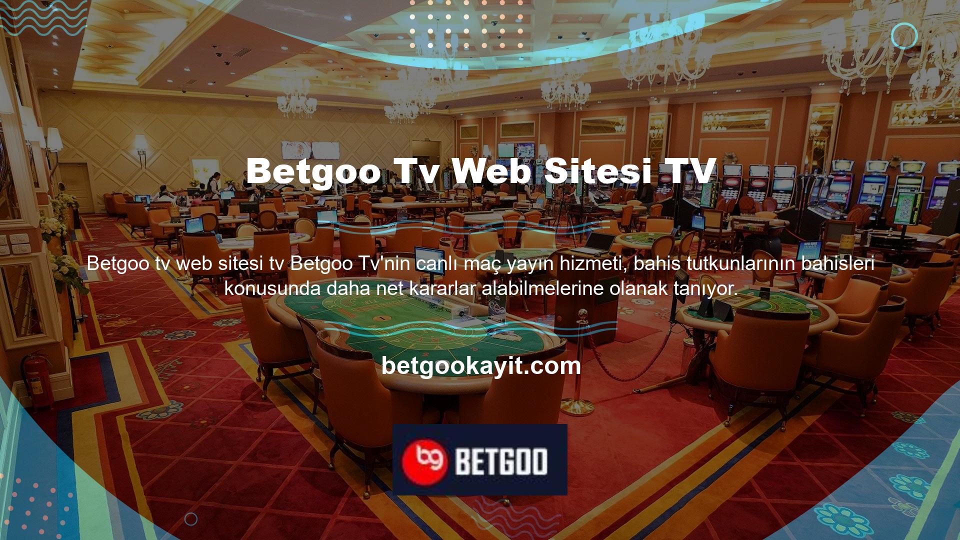 Sitenin sunduğu TV hizmeti, canlı maçları kesintisiz olarak izlemenizi sağlamak amacıyla tasarlanmış bir uygulamadır