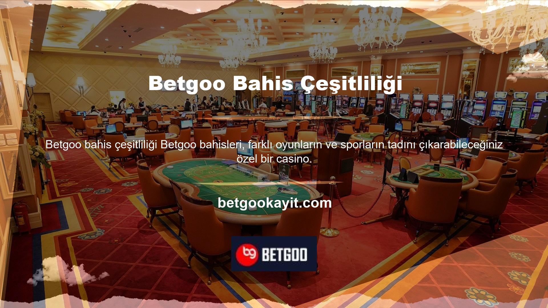 Betgoo bahislerinde çeşitli oyunlar ve sporlar oynayarak eğlenebilirsiniz